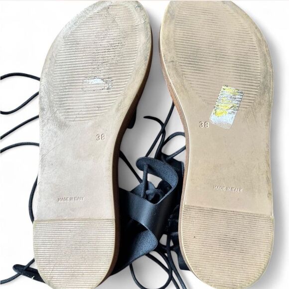 Steve Madden Rella black gladiator sandals size 38 (7.5-8) - Picture 7 of 7